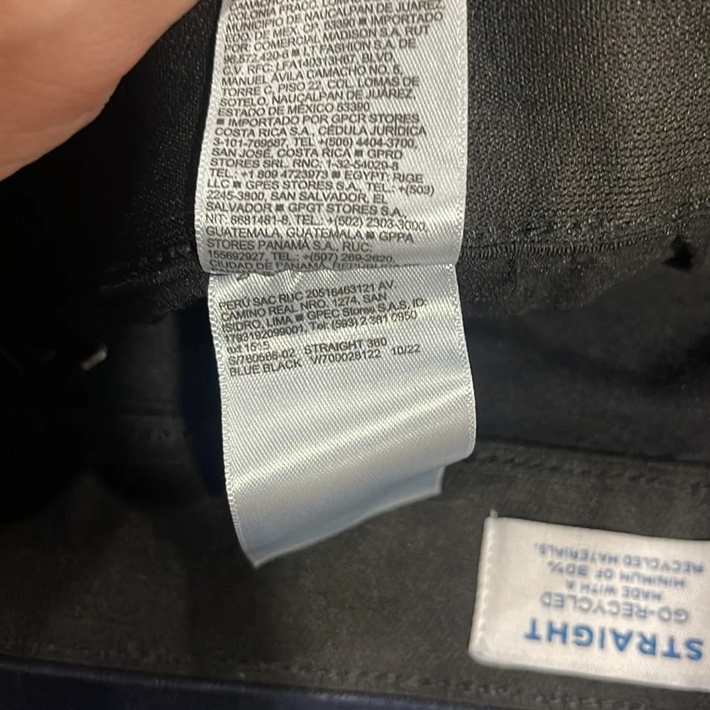 NWT Old Navy Men's Straight 360 Stretch Jeans Blue Black, 34x32